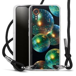 New Carry Case Transparent Stoff schwarz/silber