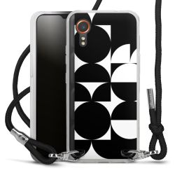 New Carry Case Transparent Stoff schwarz/silber