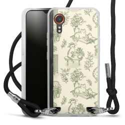 New Carry Case Transparent Stoff schwarz/silber