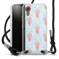 New Carry Case Transparent Stoff schwarz/silber