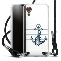 New Carry Case Transparent Stoff schwarz/silber