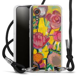 New Carry Case Transparent Stoff schwarz/silber