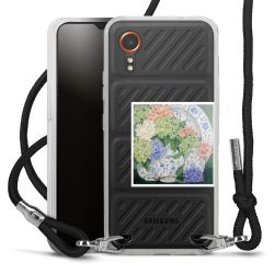 New Carry Case Transparent Stoff schwarz/silber