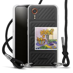 New Carry Case Transparent Stoff schwarz/silber