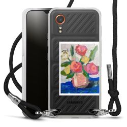 New Carry Case Transparent Stoff schwarz/silber