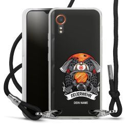 New Carry Case Transparent Stoff schwarz/silber