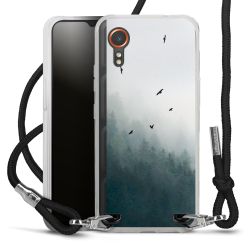 New Carry Case Transparent Stoff schwarz/silber