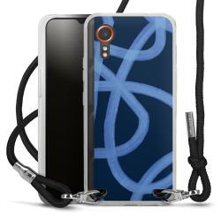 New Carry Case Transparent Stoff schwarz/silber