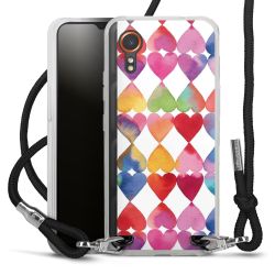 New Carry Case Transparent Stoff schwarz/silber