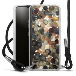 New Carry Case Transparent Stoff schwarz/silber