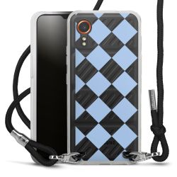 New Carry Case Transparent Stoff schwarz/silber