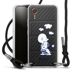 New Carry Case Transparent Stoff schwarz/silber