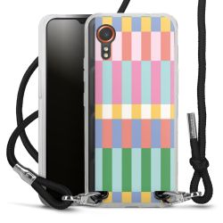 New Carry Case Transparent Stoff schwarz/silber