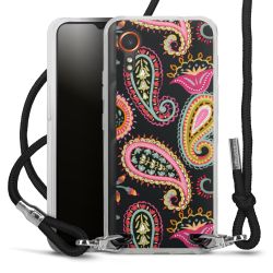 New Carry Case Transparent Stoff schwarz/silber