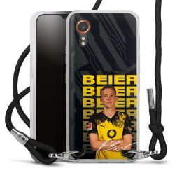 New Carry Case Transparent Stoff schwarz/silber