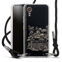 Carry Case Stoff schwarz/silber