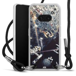 Carry Case Transparent Fabric black/silver