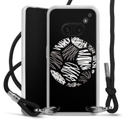 Carry Case Transparent Fabric black/silver