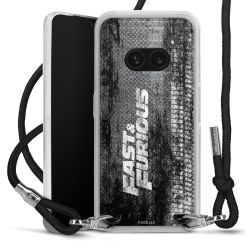 New Carry Case Transparent Stoff schwarz/silber