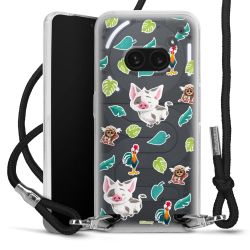 New Carry Case Transparent Stoff schwarz/silber