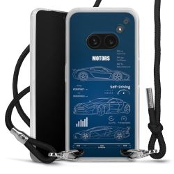 New Carry Case Transparent Stoff schwarz/silber