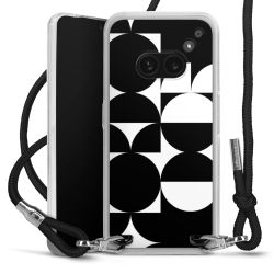 New Carry Case Transparent Stoff schwarz/silber