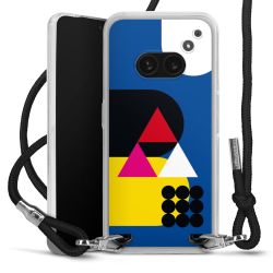 New Carry Case Transparent Stoff schwarz/silber