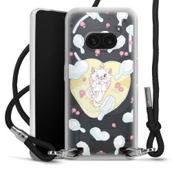 New Carry Case Transparent Stoff schwarz/silber