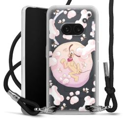 New Carry Case Transparent Stoff schwarz/silber