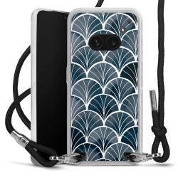 New Carry Case Transparent Stoff schwarz/silber