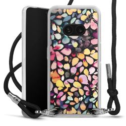 New Carry Case Transparent Stoff schwarz/silber