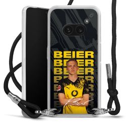 New Carry Case Transparent Stoff schwarz/silber