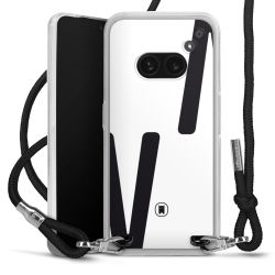 New Carry Case Transparent Stoff schwarz/silber