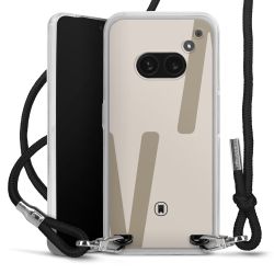 New Carry Case Transparent Stoff schwarz/silber