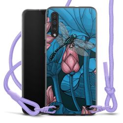 New Carry Case Transparent Stoff flieder