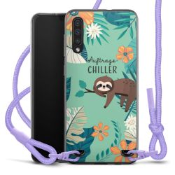 New Carry Case Transparent Stoff flieder