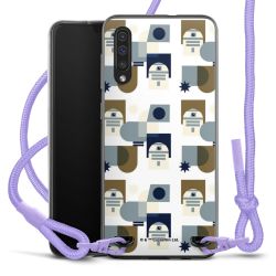 New Carry Case Transparent Stoff flieder