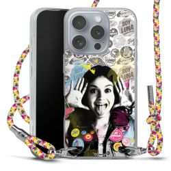 New Carry Case Transparent Stoff colourful/silber