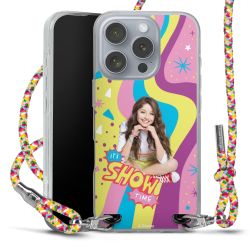 New Carry Case Transparent Stoff colourful/silber