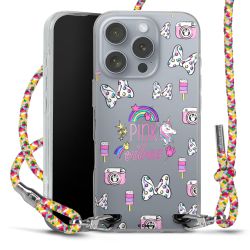 New Carry Case Transparent Stoff colourful/silber