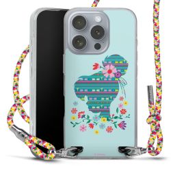 New Carry Case Transparent Stoff colourful/silber