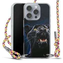 New Carry Case Transparent Stoff colourful/silber