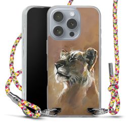 New Carry Case Transparent Stoff colourful/silber