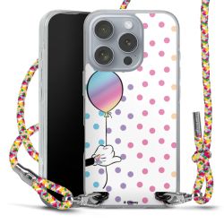 New Carry Case Transparent Stoff colourful/silber