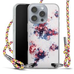 New Carry Case Transparent Stoff colourful/silber