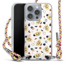 New Carry Case Transparent Stoff colourful/silber