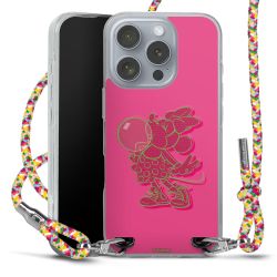 New Carry Case Transparent Stoff colourful/silber