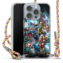 New Carry Case Transparent Stoff colourful/silber