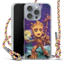 New Carry Case Transparent Stoff colourful/silber