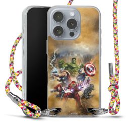 New Carry Case Transparent Stoff colourful/silber